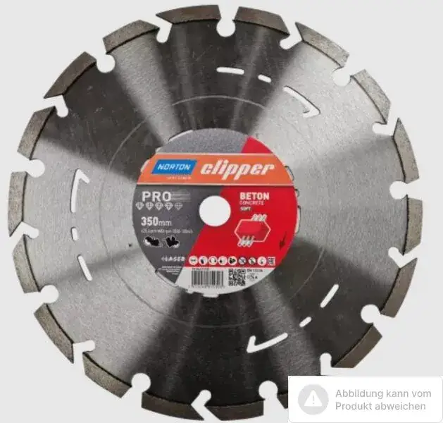 Norton Clipper Diamantscheibe Pro Beton Soft II Ø400 mm Sofort Bestellen
