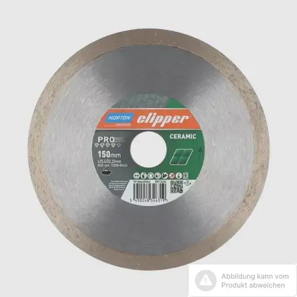 Norton Clipper Diamantscheibe Pro Ceramic- 200 Ø mm Begrenztes Angebot