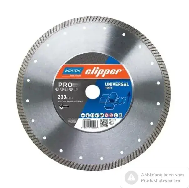Sofort Bestellen Norton Clipper Diamantscheibe Pro Universal Turbo - 125 Ø mm