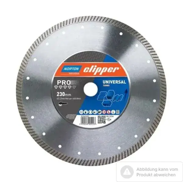 Sichere Zahlung Norton Clipper Diamantscheibe Pro Universal Turbo - 180 Ø mm