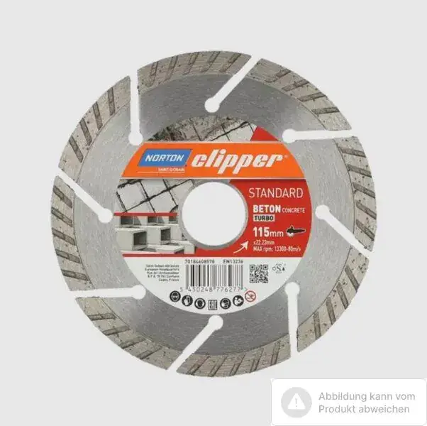 Jetzt Kaufen Norton Clipper Diamantscheibe Standard Beton Turbo Ø350 mm