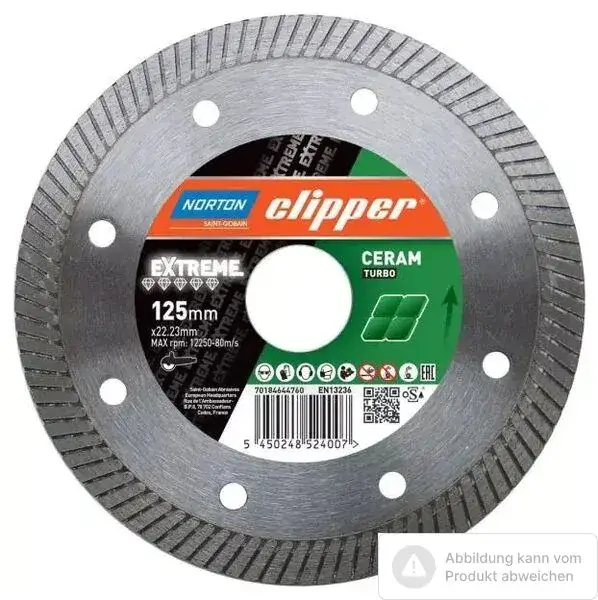 Norton Clipper Diamantscheibe Extreme Ceramic Turbo- 115 Ø mm Direktkauf
