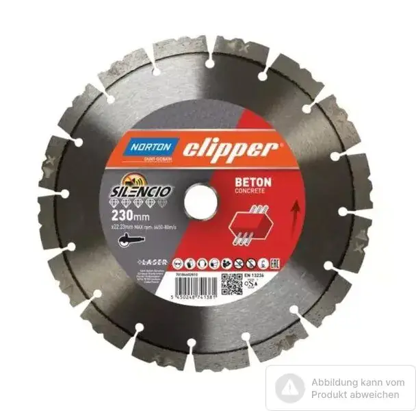 Norton Clipper Diamantscheibe Pro Beton Silencio Ø230 mm Kracherpreis