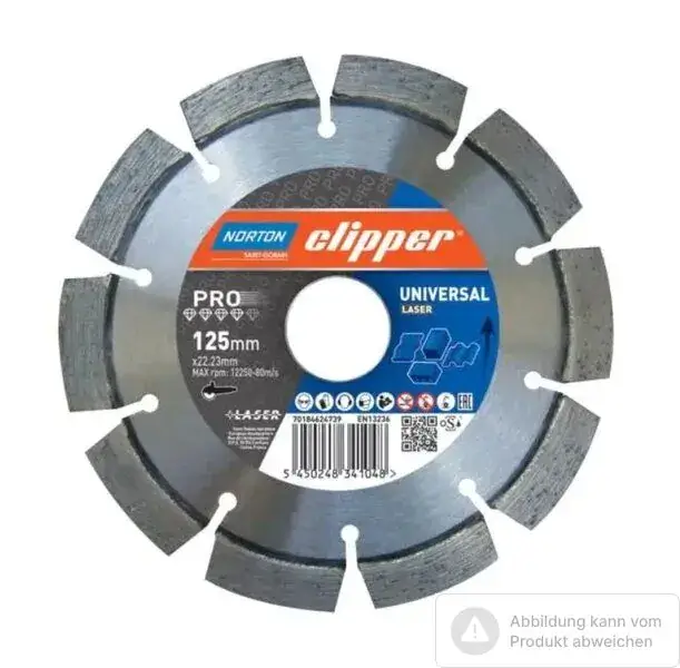 Schnäppchen Norton Clipper Diamantscheibe Pro Universal Laser Ø700 x 25,4 für CM70 Alu